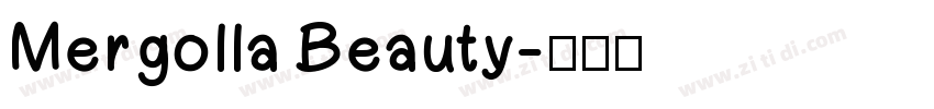 Mergolla Beauty字体转换